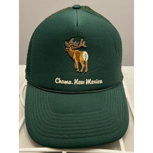 VTG Chama New Mexico Trucker Cap Snapback Vented Green Deer Hunter -Nissin -Gift - Picture 1 of 12